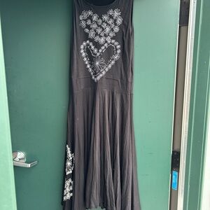 Chic Black Floral Maxi Dress